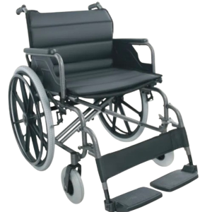 Bariatric Manual Wheelchair With Removable Leg Rests Foldable 130kg Weight Capacity Premium Bariatric Wheelchair