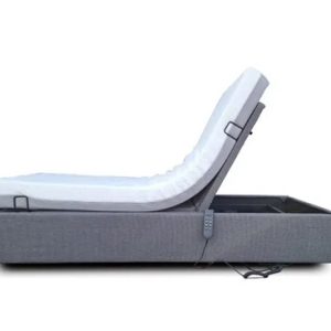 Electric Single Hi Lo Adjustable Bed With Remote Control And Memory Foam Mattress-HOMECARE-BED