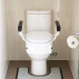 Adjustable Toilet Seat Raiser With Flip Up Arm Rests Easy Installations, 136 Kg Capacity
