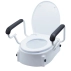 Adjustable Toilet Seat Raiser With Flip Up Arm Rests Easy Installations, 136 Kg Capacity