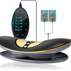 Electric Back Massager A Lumbar Care Device To Relax, Traction, Massage And Heat Therapy
