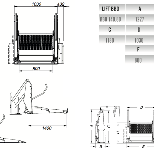 Hydraulic Accessible Wheelchair Lift Hoist For Vehicle-GILANI MARIANI Wheelchair Lift-5 Hydraulic Accessible Wheelchair Lift Hoist For Vehicle-GILANI MARIANI Wheelchair Lift