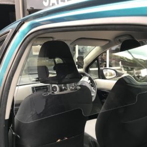 Sneeze Guard Safety COVID Screen For Taxies And Ride Share Vehicles