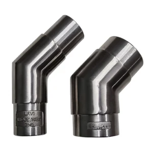 2X PIECES 135 Degree Angle Rail Join Connector stainless steel