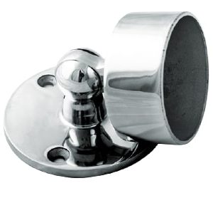 Stainless Steel Wall Mounted Post Bracket With Adjustable Angle 2X pieces