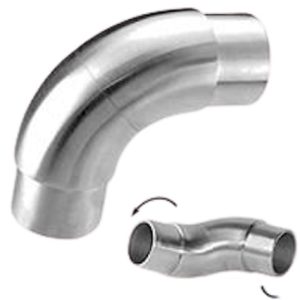 2X PIECES Corner Swivel Corner Stainless Steel Pipe Connector Bracket