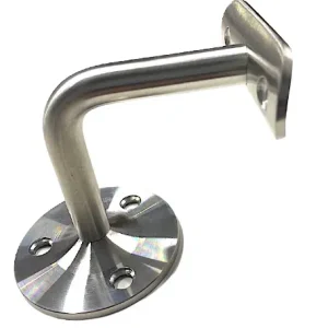 2X PIECES Stainless Steel Handrail Wall Mount Fitting Bracket