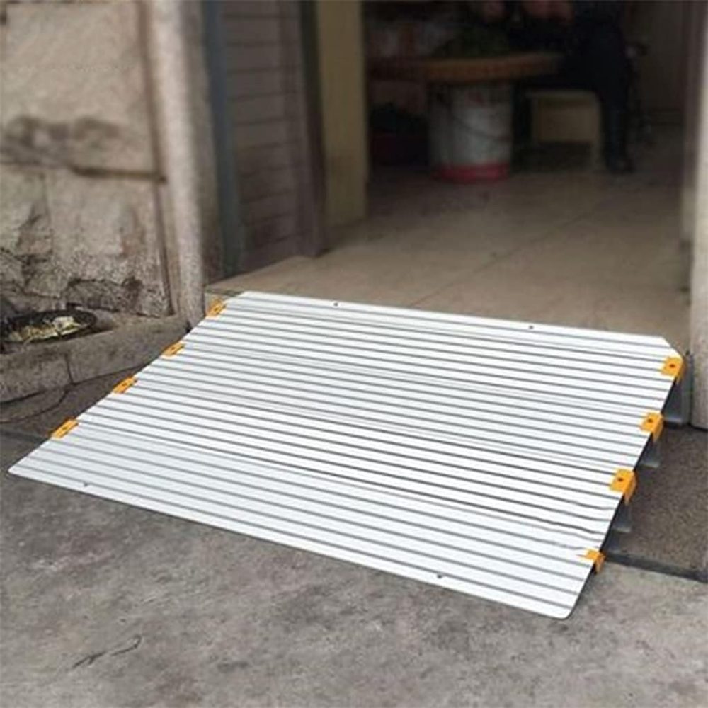 Removable Ramp Metal Detachable Entry Ramp: Aluminium Alloy Threshold Ramp for Wheelchairs ...