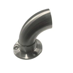 2X Curved Rail Wall and Floor Mounted Connector Joint