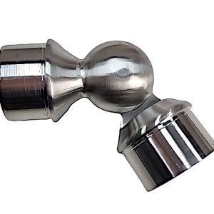 2X PIECES Adjustable Stainless Steel Elbow Round Tube Connector